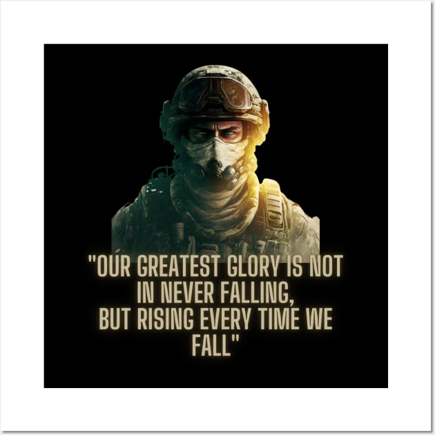 military quotes Wall Art by CreativeThink